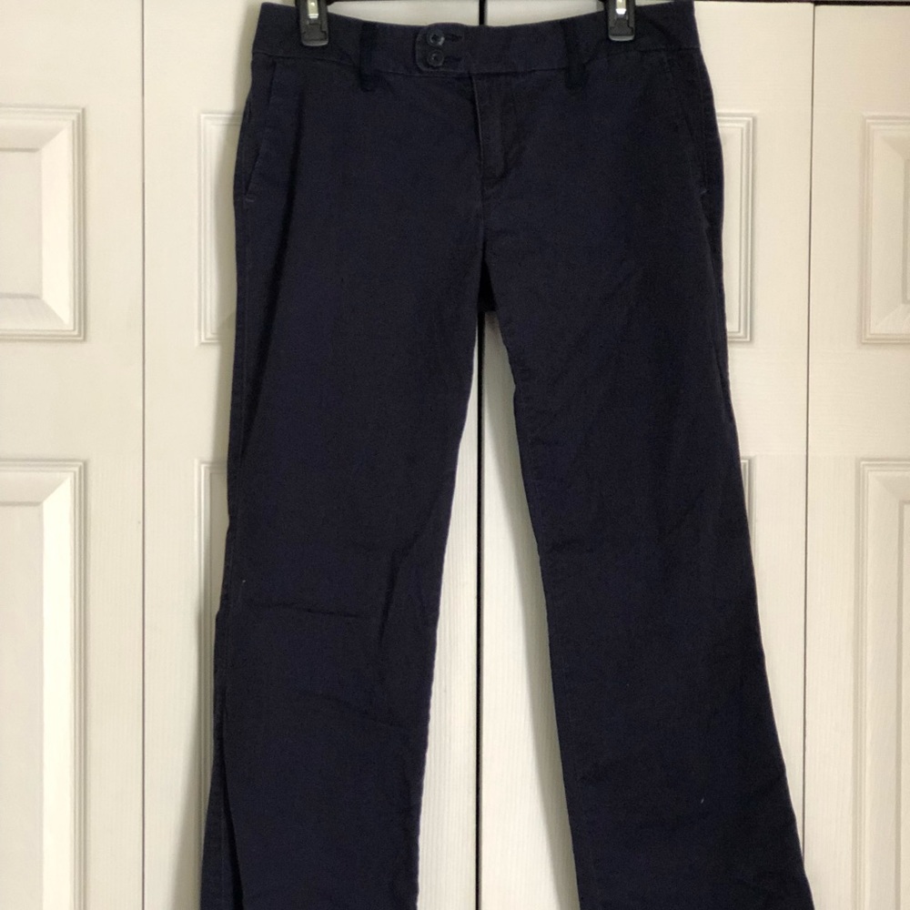Navy Blue Bootcut Dress Pants